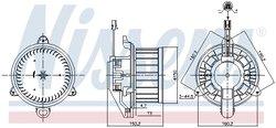 Ventilator habitaclu Nissens 87579