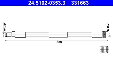 Furtun frana ATE 24.5102-0353.3