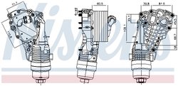 Radiator ulei / termoflot Nissens 91399