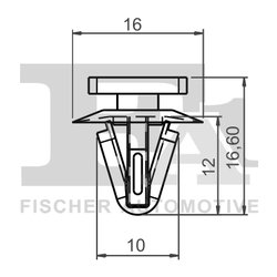 CLIPS, ACOPERIRE DECORATIVA SI PROTECTIE FA1 73-40002.25 - Compatibil cu HYUNDAI