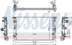 Radiator racire motor Nissens 606230
