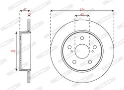 Disc frana Ferodo DDF3028C