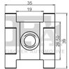 CLIPS, ACOPERIRE DECORATIVA SI PROTECTIE FA1 11-40126.25 - Compatibil cu VW