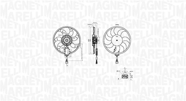 Ventilator radiator racire Magneti Marelli 069422882010