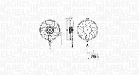 Ventilator radiator racire Magneti Marelli 069422882010