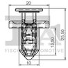 CLIPS, ACOPERIRE DECORATIVA SI PROTECTIE FA1 79-20002.5 - Compatibil cu HONDA