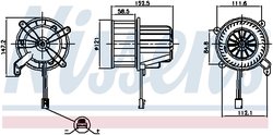 Ventilator habitaclu Nissens 87621
