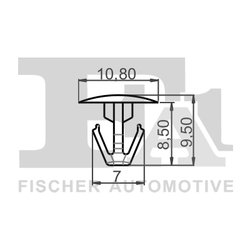 CLIPS, ACOPERIRE DECORATIVA SI PROTECTIE FA1 79-40047.25 - Compatibil cu HONDA