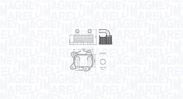 Radiator ulei / termoflot Magneti Marelli 350300002000