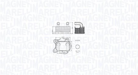 Radiator ulei / termoflot Magneti Marelli 350300002000