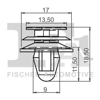 CLIPS, ACOPERIRE DECORATIVA SI PROTECTIE FA1 21-40016.25 - Compatibil cu CITROEN, PEUGEOT
