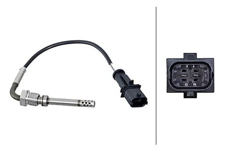 SENZOR TEMPERATURA GAZE EVACUARE HELLA 6PT 010 376-361 - Compatibil cu ALFA ROMEO, CHRYSLER, FIAT, LANCIA