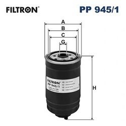 FILTRU COMBUSTIBIL FILTRON PP 945/1 - Compatibil cu CHRYSLER