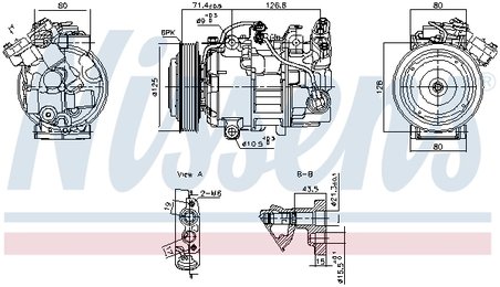 COMPRESOR CLIMATIZARE NISSENS 891043 - Compatibil cu RENAULT