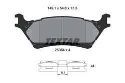 Set placute frana Textar 2538401