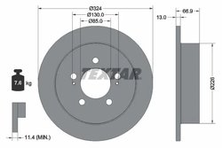 Disc frana Textar 92347403
