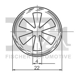 CLIPS, ACOPERIRE DECORATIVA SI PROTECTIE FA1 13-40025.10 - Compatibil cu FORD