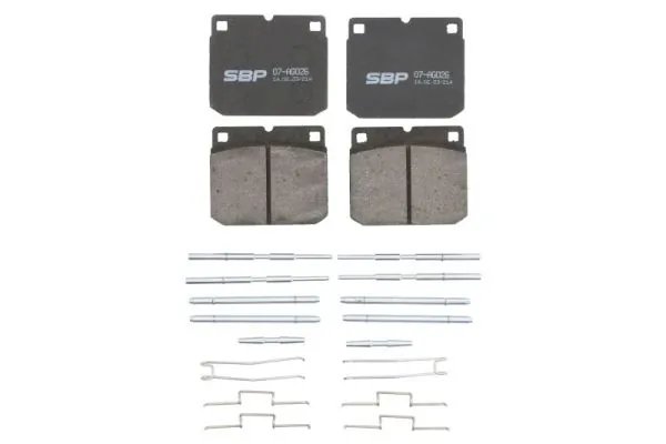 Set placute frana SBP 07-AG026