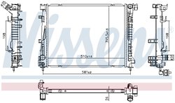 RADIATOR RACIRE MOTOR NISSENS 607118 - Compatibil cu DACIA, RENAULT