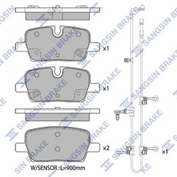 Set placute frana Hi-Q SP2843