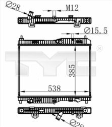 Radiator racire motor TYC 710-0059