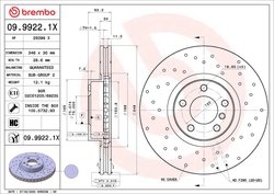 DISC FRANA BREMBO 09.9922.1X - Compatibil cu BMW