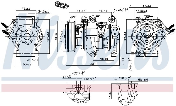 COMPRESOR CLIMATIZARE NISSENS 891007 - Compatibil cu FORD