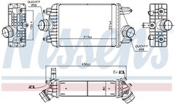 Intercooler Nissens 961303