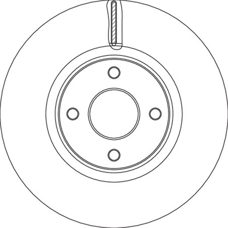 DISC FRANA TRW DF6761S - Compatibil cu FORD