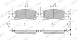 SET PLACUTE FRANA FERODO FDB5299 - Compatibil cu SUBARU