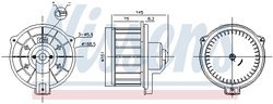 Ventilator habitaclu Nissens 87615