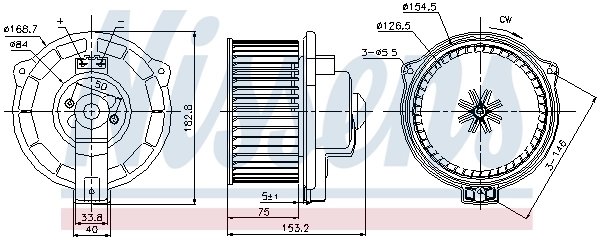VENTILATOR HABITACLU NISSENS 87107 - Compatibil cu MERCEDES-BENZ