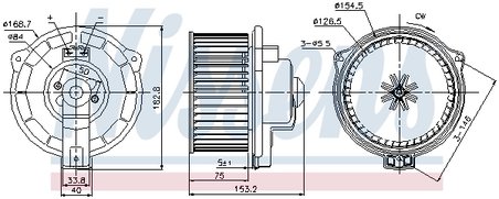 VENTILATOR HABITACLU NISSENS 87107 - Compatibil cu MERCEDES-BENZ