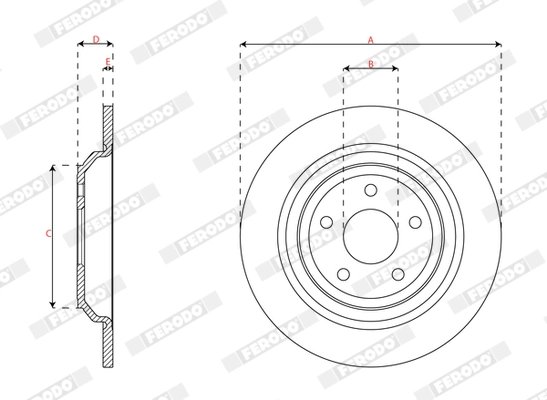 Disc frana Ferodo DDF2977C
