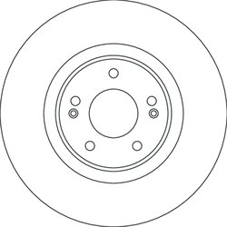 DISC FRANA TRW DF4632S - Compatibil cu HYUNDAI, KIA