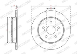 Disc frana Ferodo DDF2643C