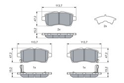 Set placute frana BOSCH 0 986 460 075