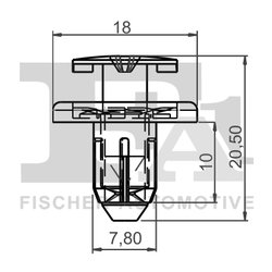 clips, acoperire decorativa si protectie FA1 72-30005.25