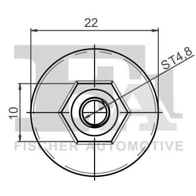 CLIPS, ACOPERIRE DECORATIVA SI PROTECTIE FA1 11-70009.100 - Compatibil cu ALFA ROMEO, AUDI, DACIA, FIAT, JEEP, MERCEDES-BENZ, RE