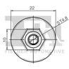 CLIPS, ACOPERIRE DECORATIVA SI PROTECTIE FA1 11-70009.100 - Compatibil cu ALFA ROMEO, AUDI, DACIA, FIAT, JEEP, MERCEDES-BENZ, RE
