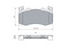 SET PLACUTE FRANA BOSCH 0 986 460 024 - Compatibil cu MERCEDES-BENZ