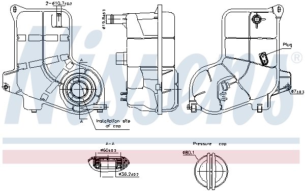 VAS EXPANSIUNE LICHID RACIRE NISSENS 996363 - Compatibil cu AUDI