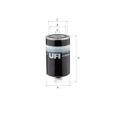 FILTRU COMBUSTIBIL UFI 24.503.00 - Piesa auto compatibila cu mai multe marci