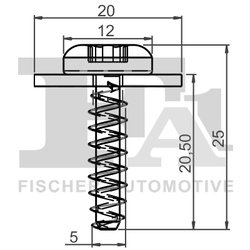 CLIPS, ACOPERIRE DECORATIVA SI PROTECTIE FA1 13-70003.5 - Compatibil cu FORD