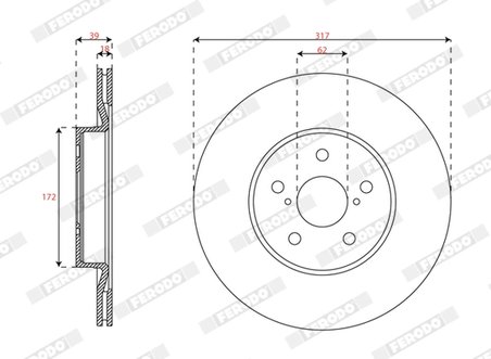 Disc frana Ferodo DDF3100C