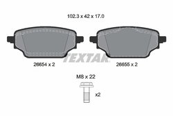 Set placute frana Textar 2665401