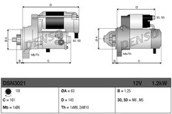 Electromotor Denso DSN3021