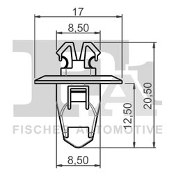 CLIPS, ACOPERIRE DECORATIVA SI PROTECTIE FA1 77-40049.10 - Compatibil cu TOYOTA