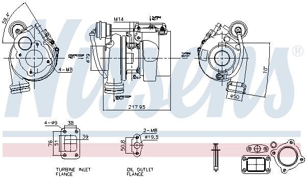 TURBINA NISSENS 93760 - Compatibil cu RENAULT TRUCKS