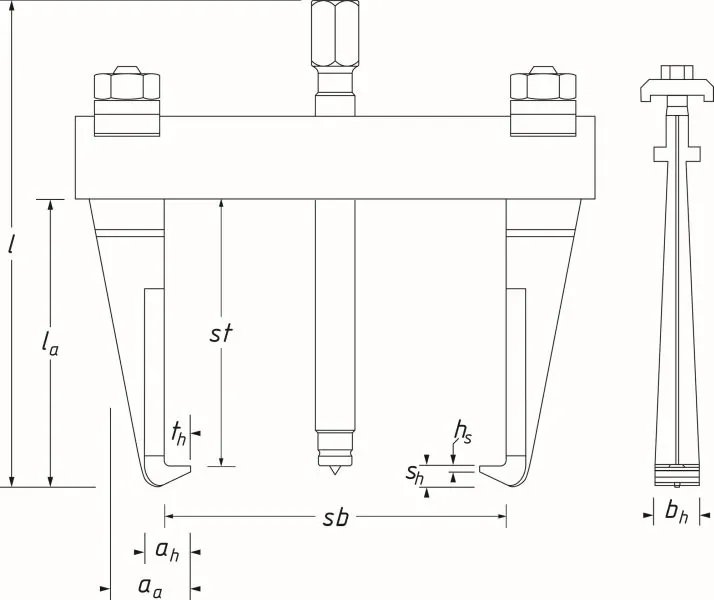 Extractor intern/extern HAZET 1750-14